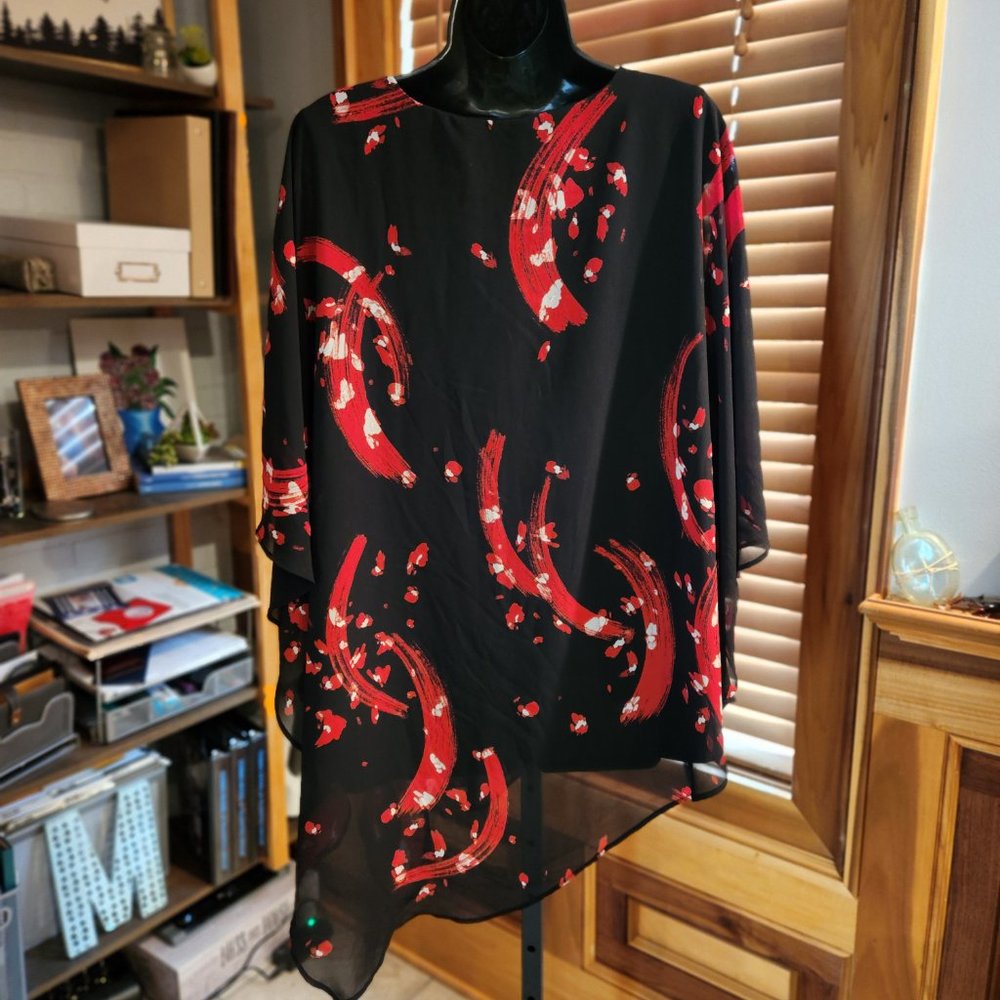 Asymetrical Flutter-Sleeved Layered Top - image 4